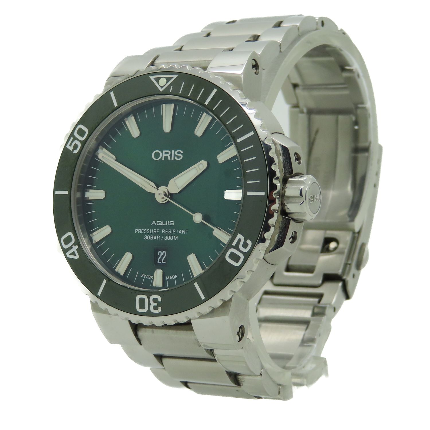 Oris Aquis Date Green