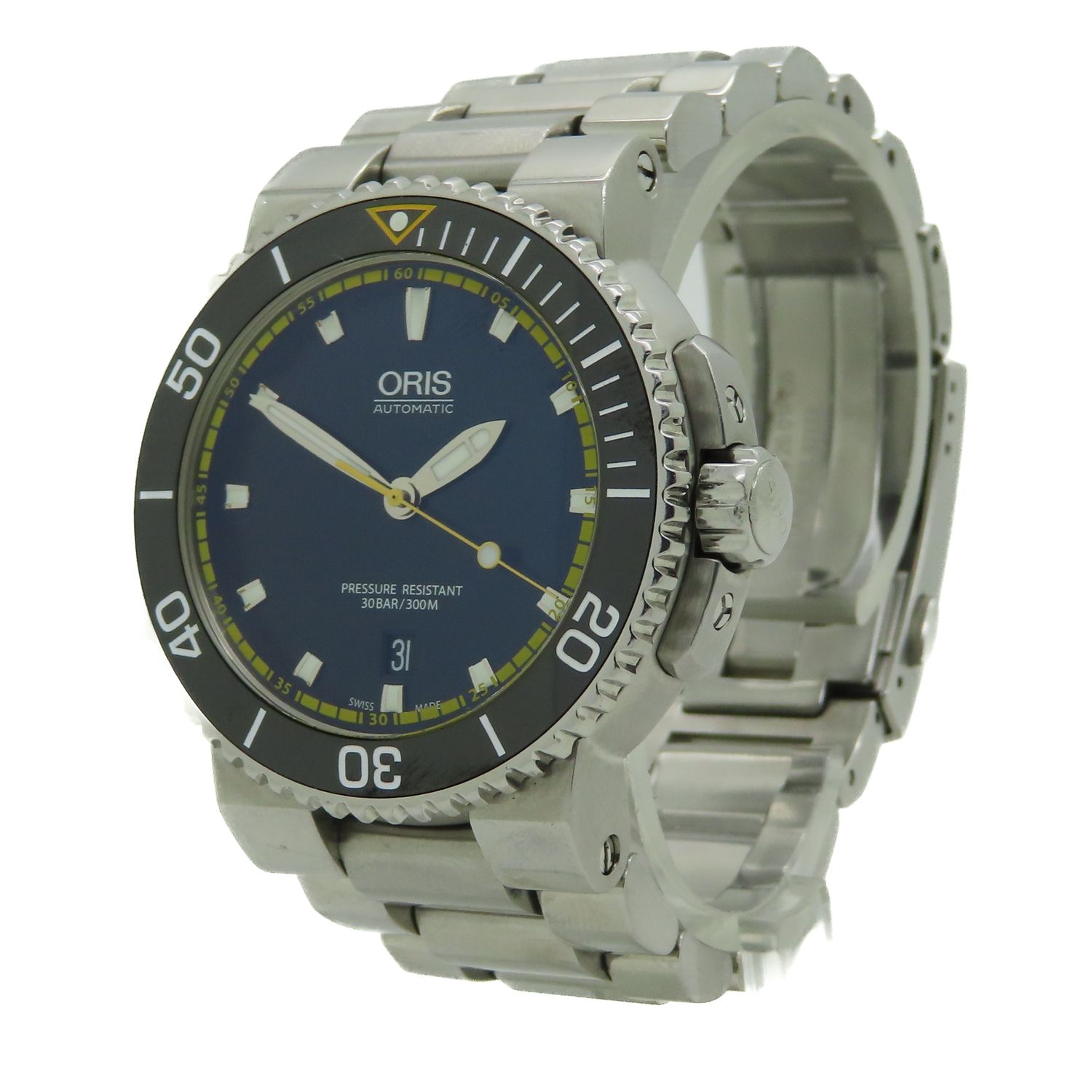 Oris Aquis Date Yellow