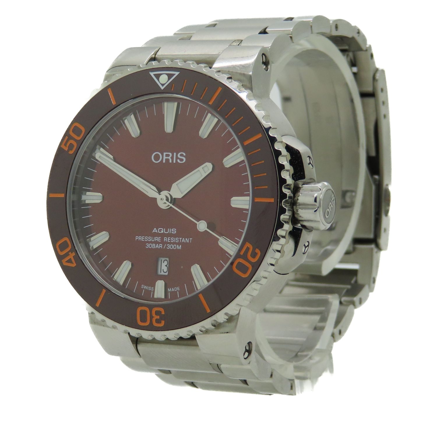 Oris Aquis Date 43,5 Brown