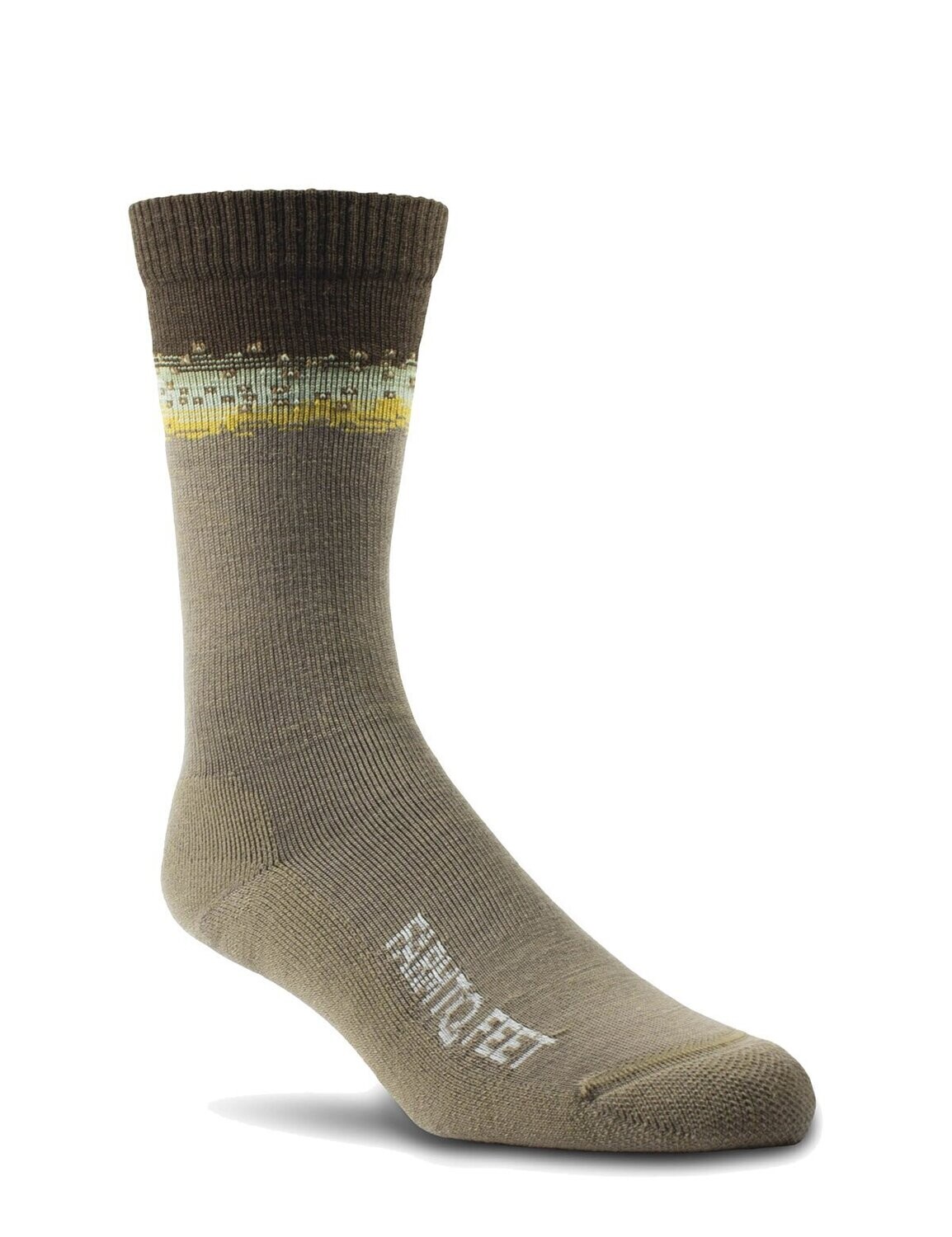 Farm to Feet - Missoula Light Cushion Crew:, Color: Brown Trout,, Size: XL