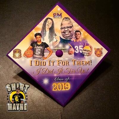 Graduation Cap Topper PNG File