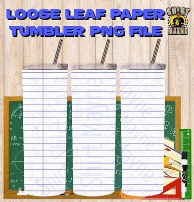 Loose Leaf Paper Tumbler PNG File