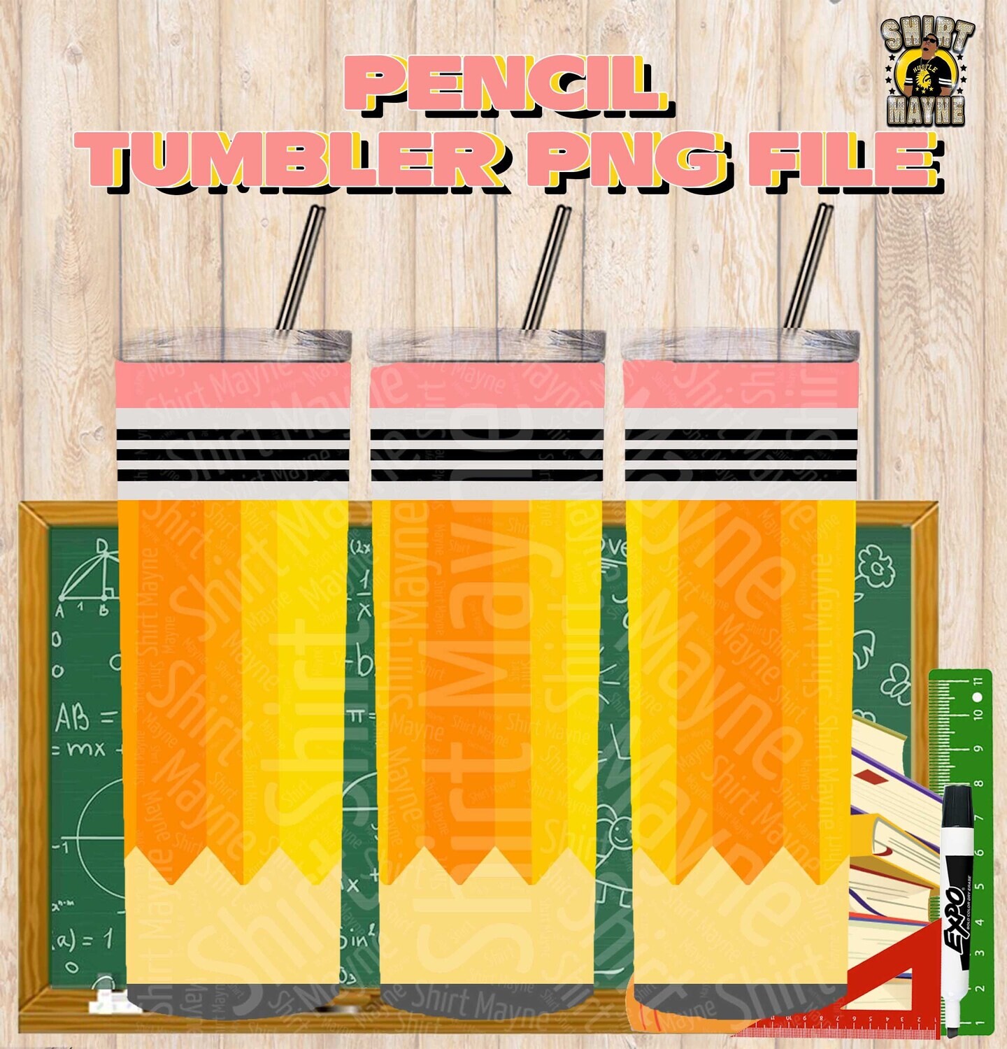 Pencil Tumbler PNG File
