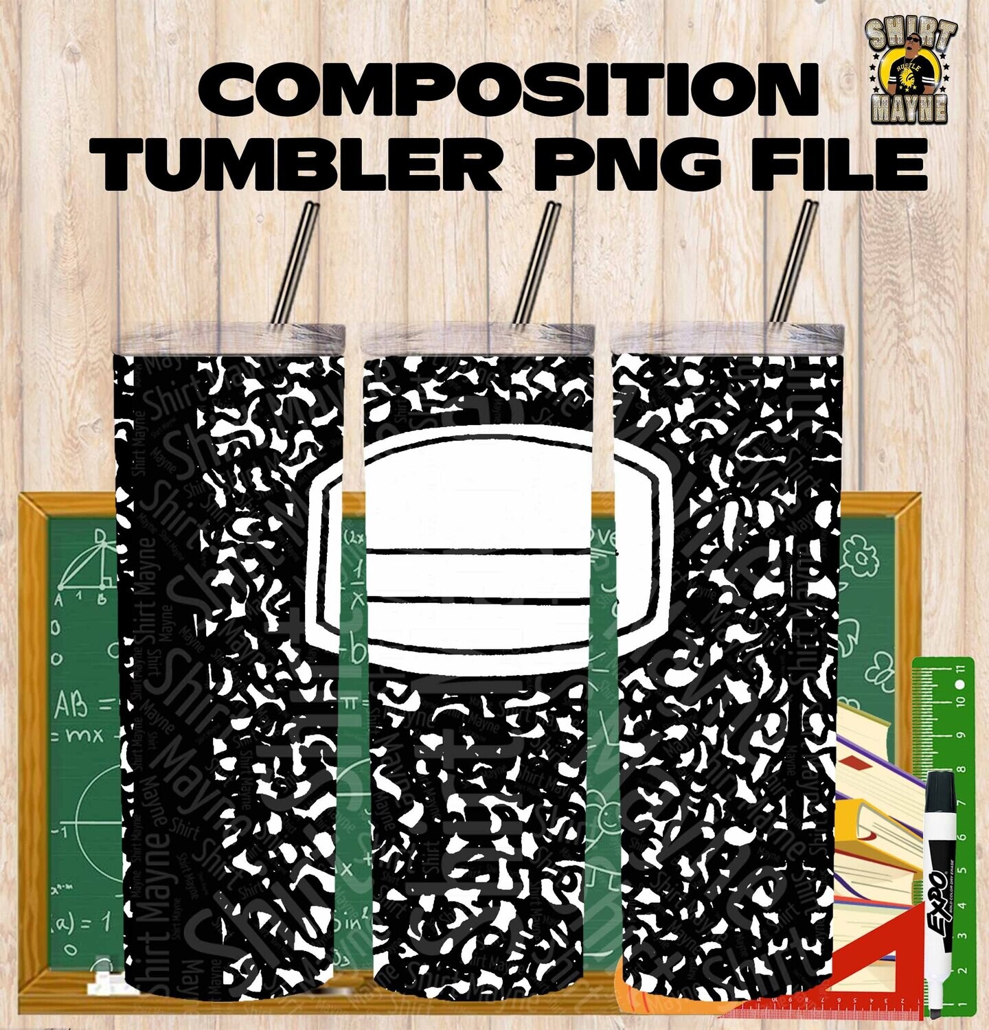 Composition Tumbler PNG File