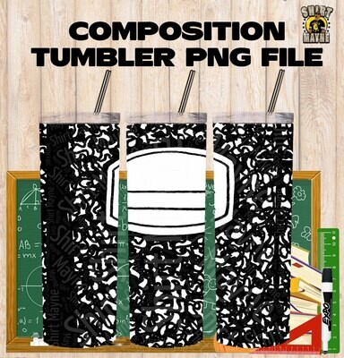 Composition Tumbler PNG File