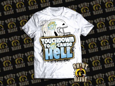 Touchdown to Cause Hell: College Edition PNG File Bundle
