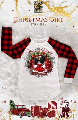 Christmas Girl: Shirt &amp; Socks_Grey PNG File Bundle
