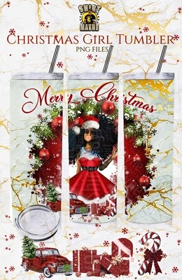 Christmas Girl: Tumbler PNG File Bundle