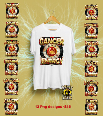 Big Ole Energy Zodiac PNG File Bundle