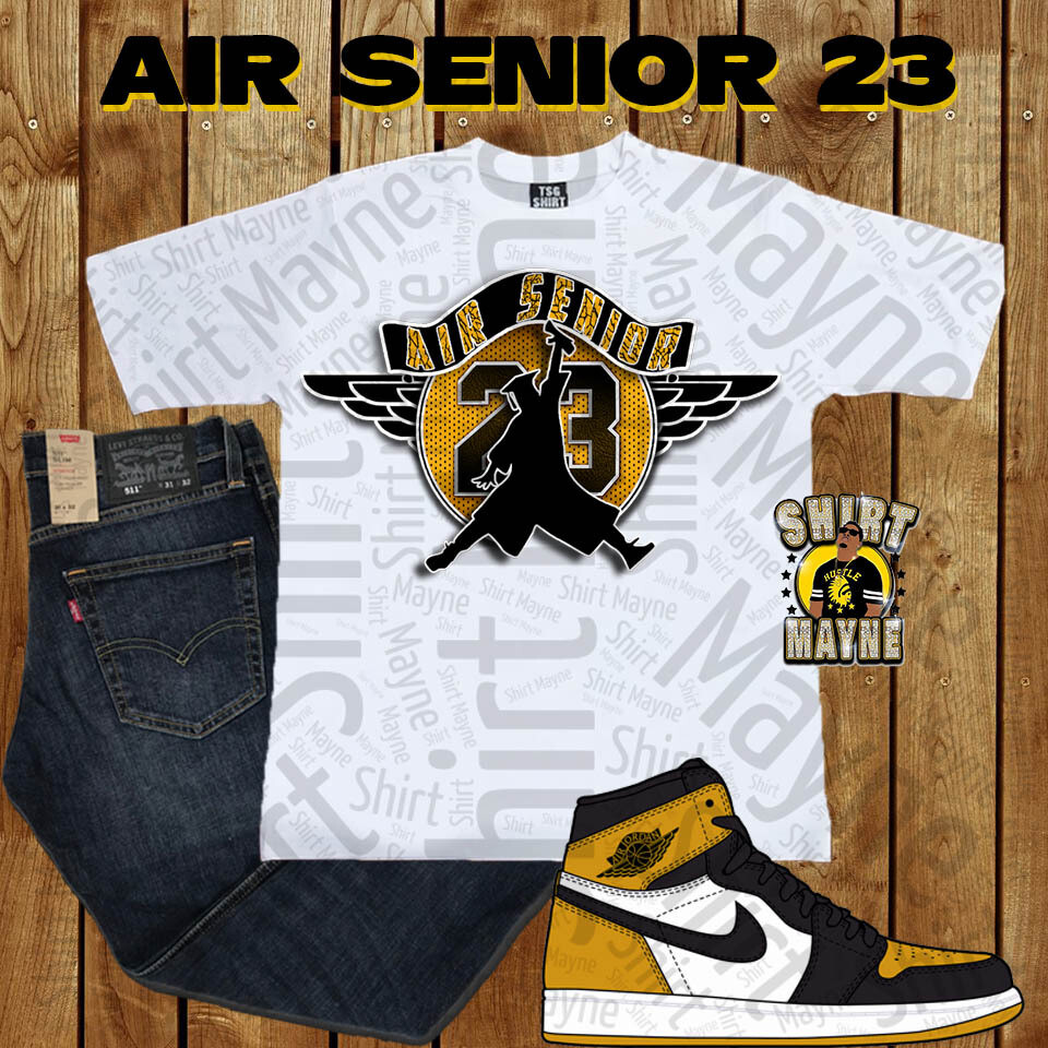 Air Senior PNG File: Black &amp; Gold