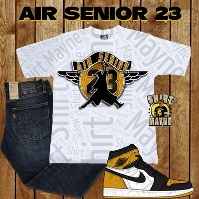 Air Senior PNG File: Black &amp; Gold