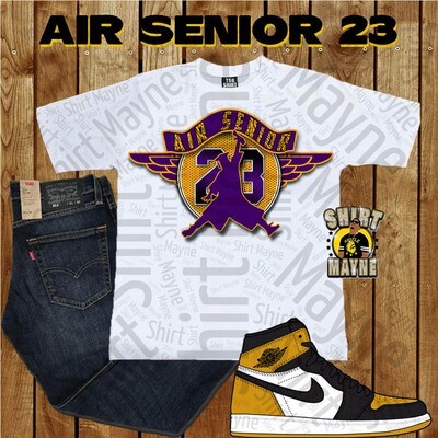Air Senior PNG File: Purple &amp; Gold