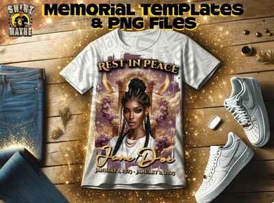 Memorial Template &amp; PNG Files