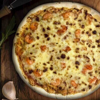 Pizza Margarita Camarón