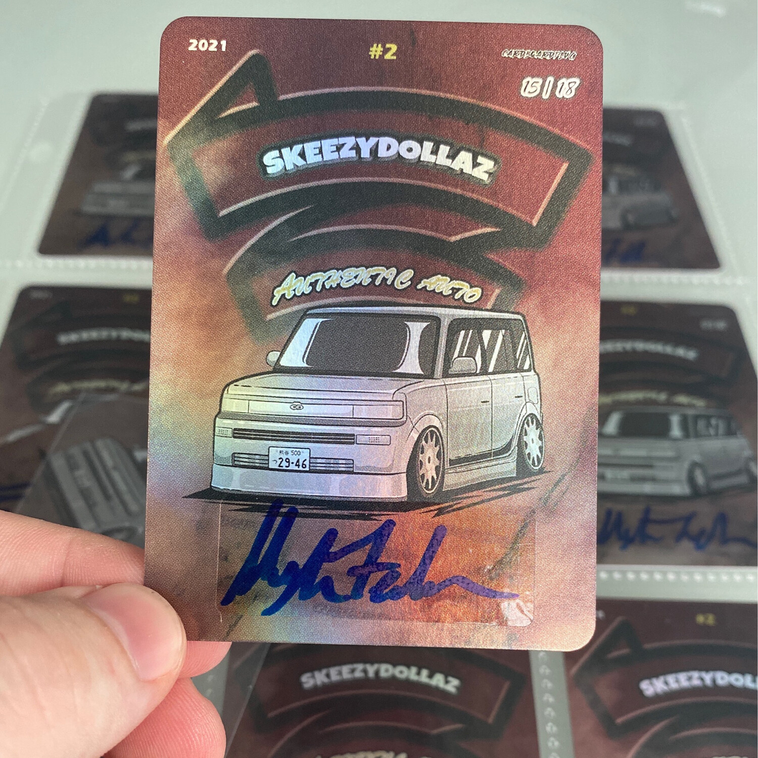Cardboardplug Authentic Auto: @skeezydollaz Autograph Card **Limited Edition 1 of 18**