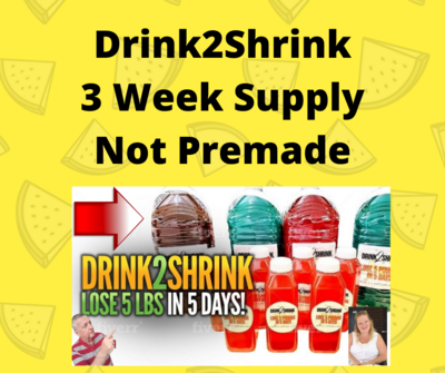 DRINK2SHRINK SYSTEM 3 Weeks Supply LOSE UP TO 10 POUNDS