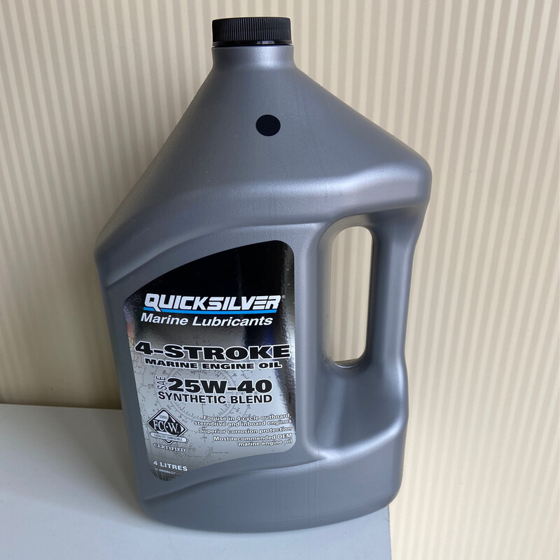 Quicksilver 25W-40 Marine Motorenöl Synthetic blend 4 Liter