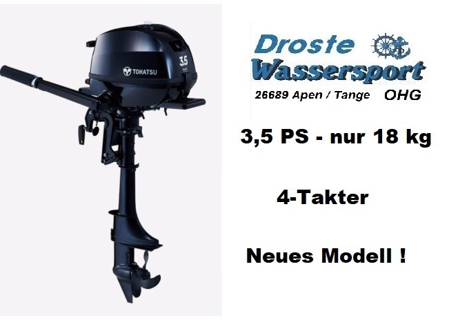 Tohatsu MFS3.5CS 3,5PS 4-Takter, Kurz Schaft