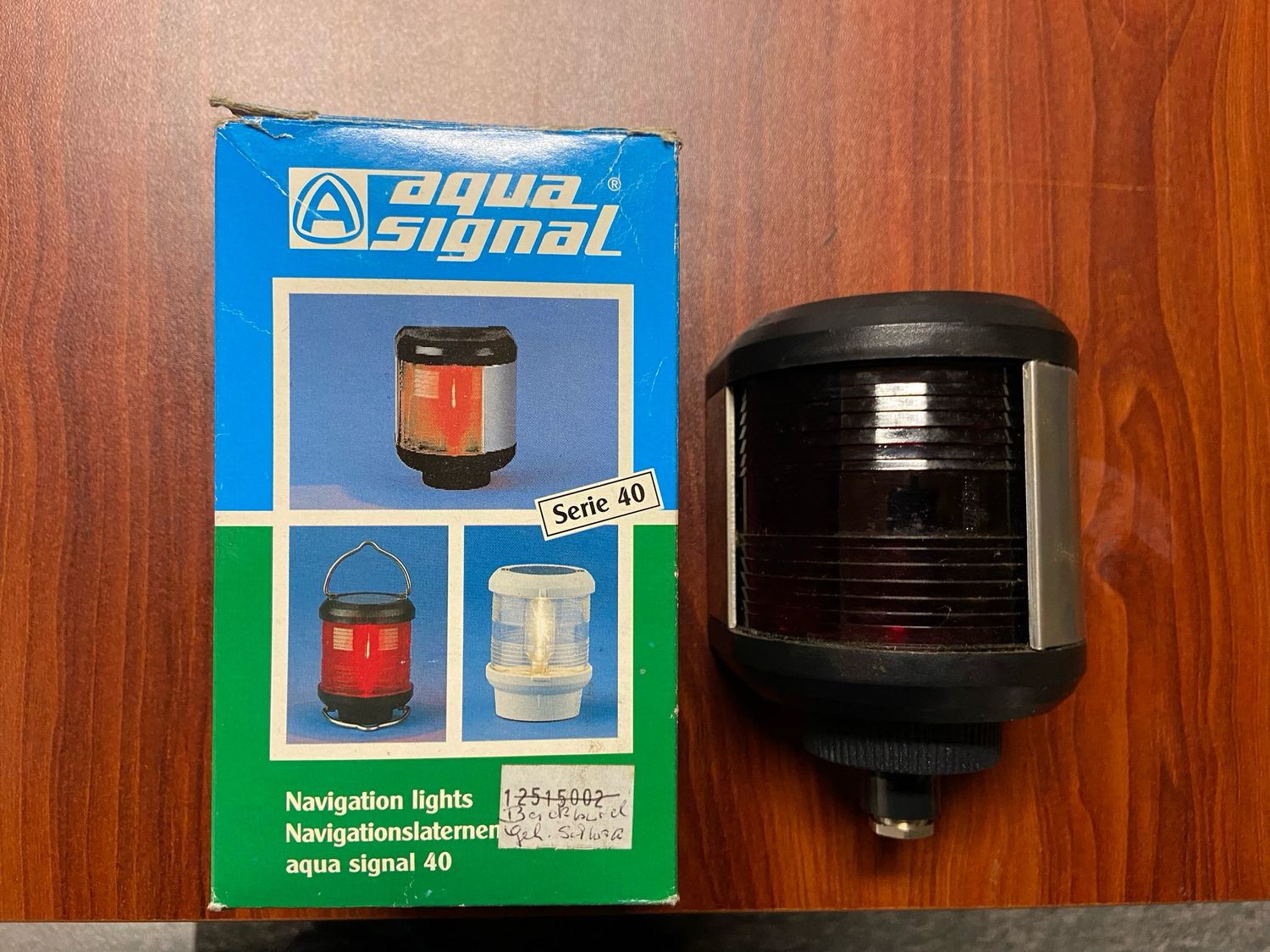 Aqua Signal Backbord Positionslaterne Serie 40 NEU