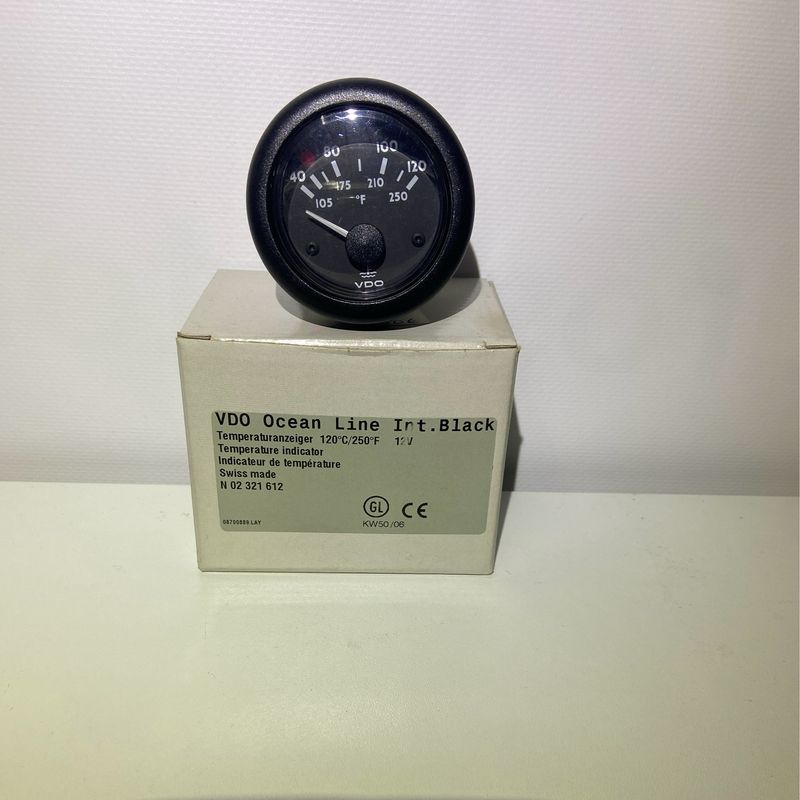 VDO Temperatur Anzeige 120 Grad 12 Volt. NEU OVP