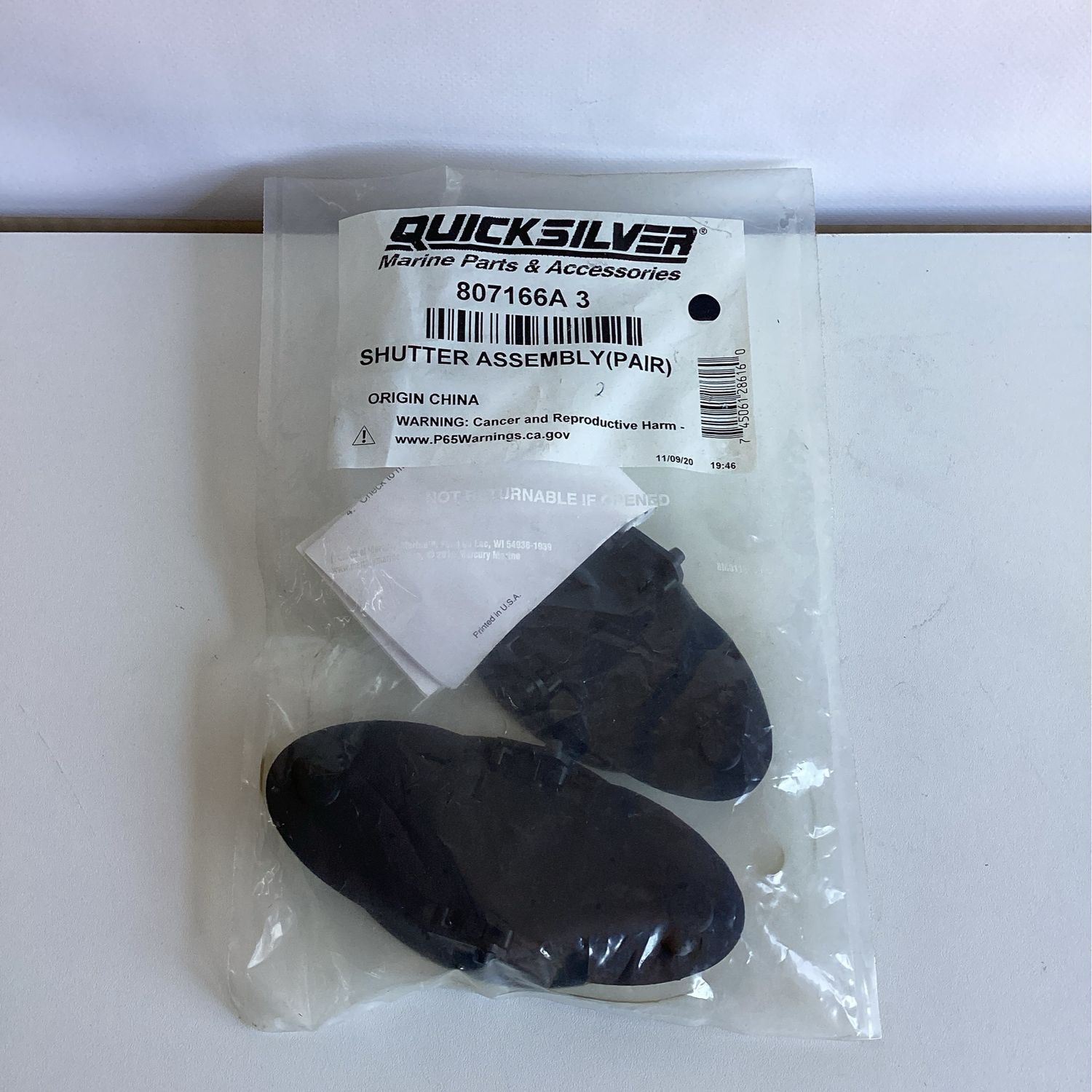 Mercury 807166A3 Shutter Assembly Kit Abgasklappen