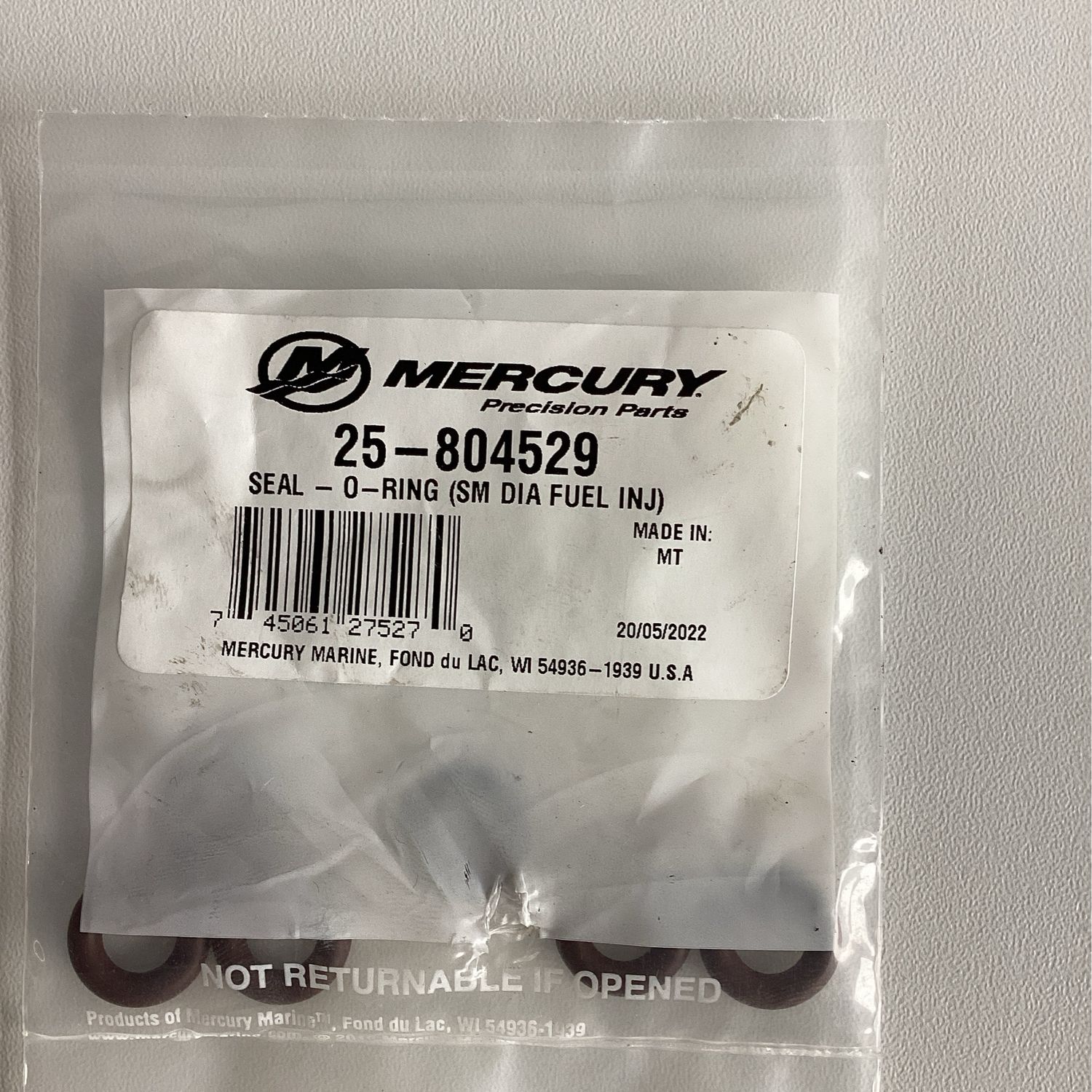Mercury 804529 Seal O-Ring (VPE 6Stk)