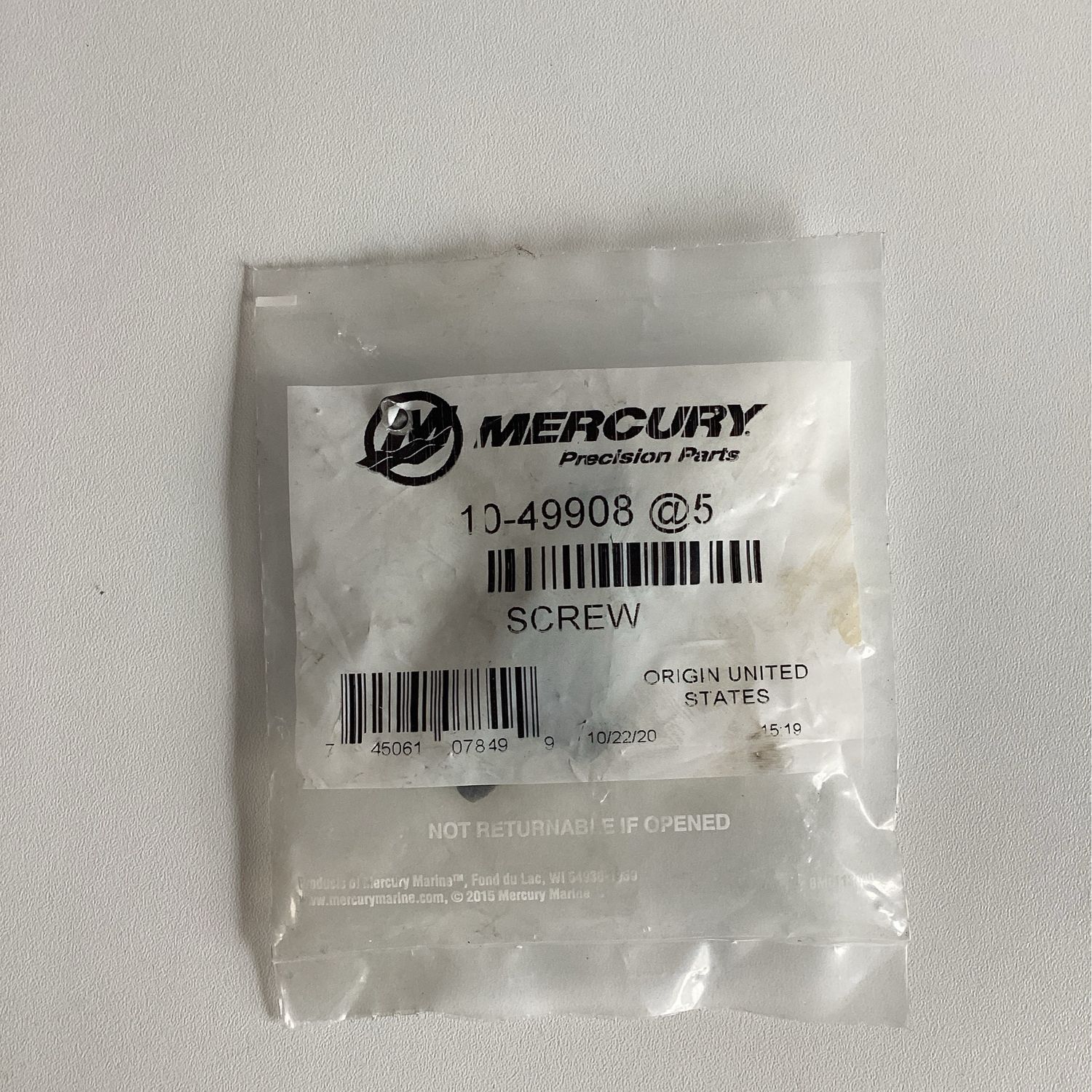 Mercury 49908 Screw