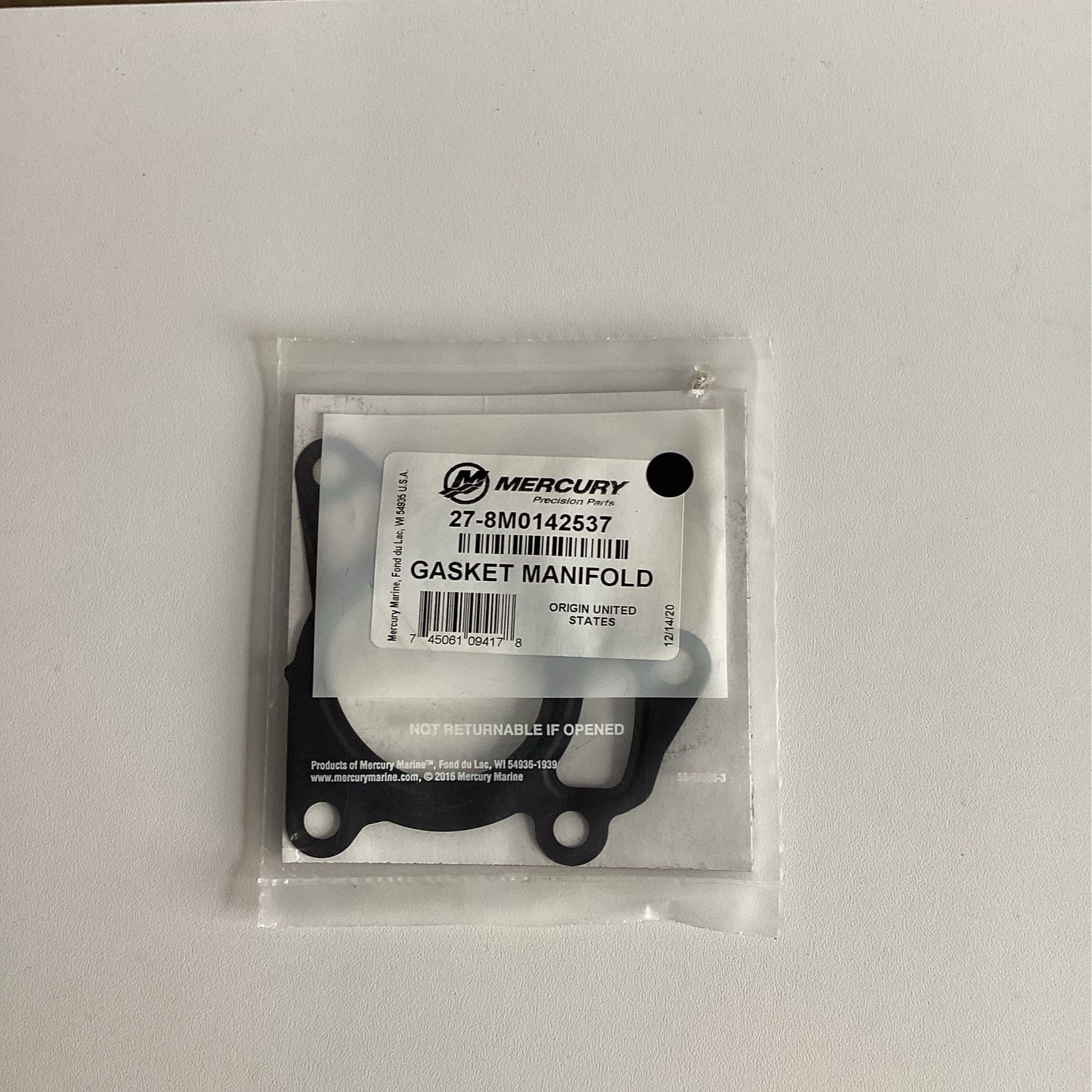 Mercury 8M0142537 Gasket Manifold
