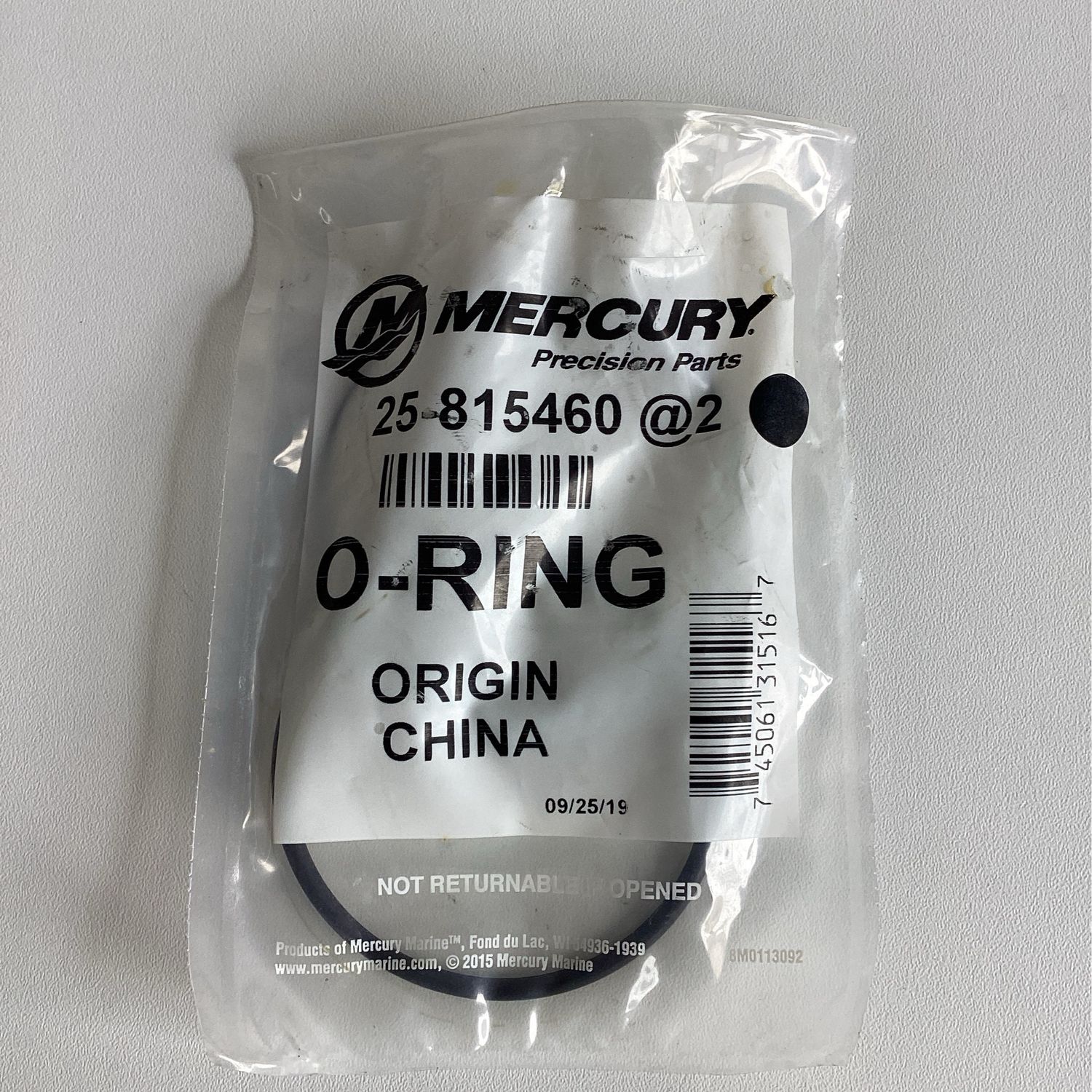 Mercury 815460 O-Ring