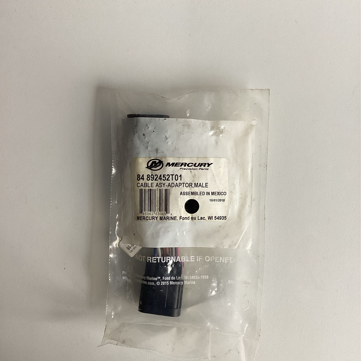 Mercury 892452T01 Cable Asy-Adapter, Male