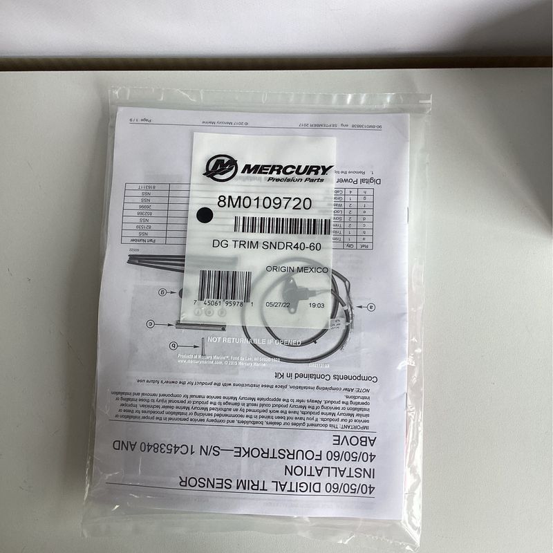 Mercury 8M0109720 DG Trim Syndrom 40-60