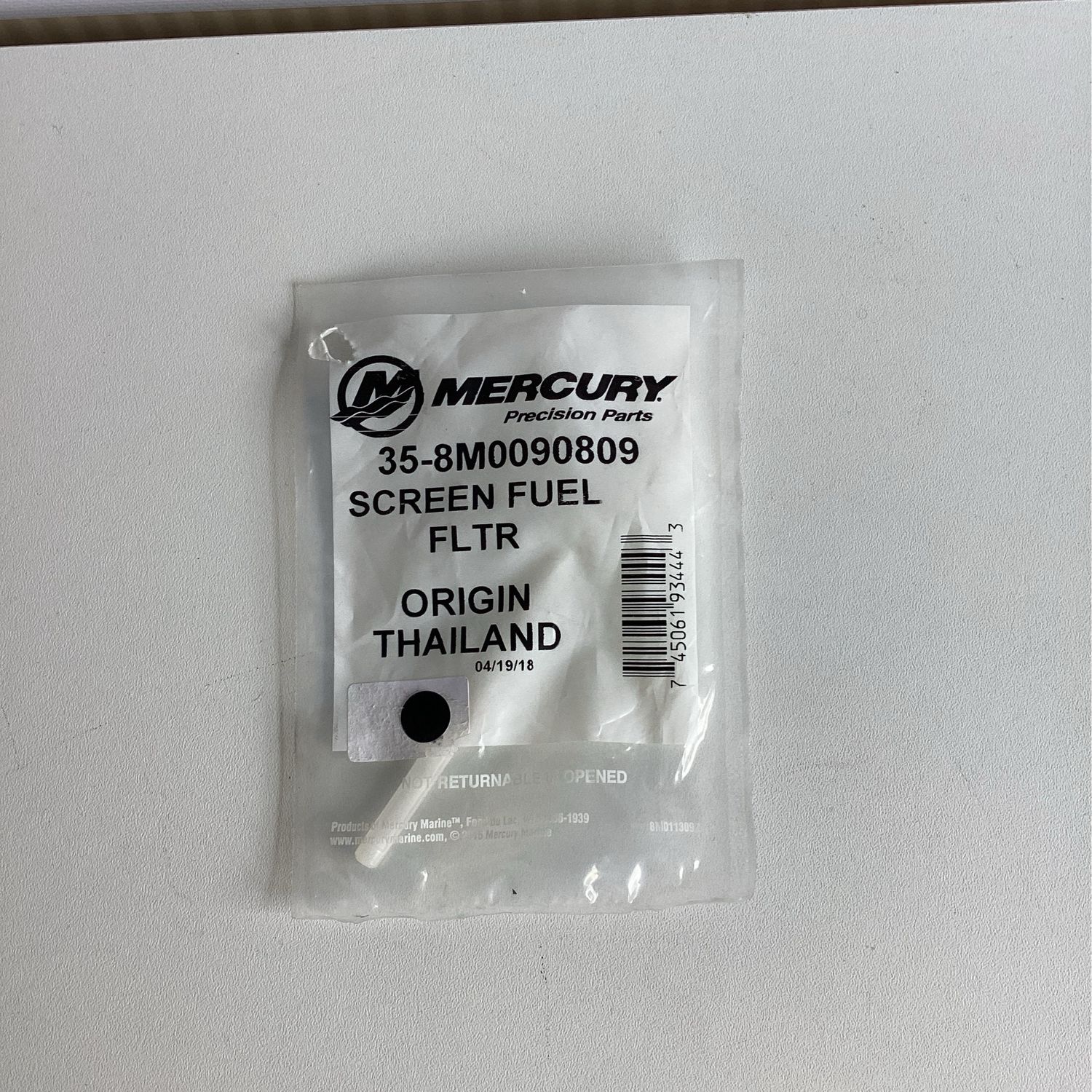 Mercury 8M0090809 Screen Fuel Filter