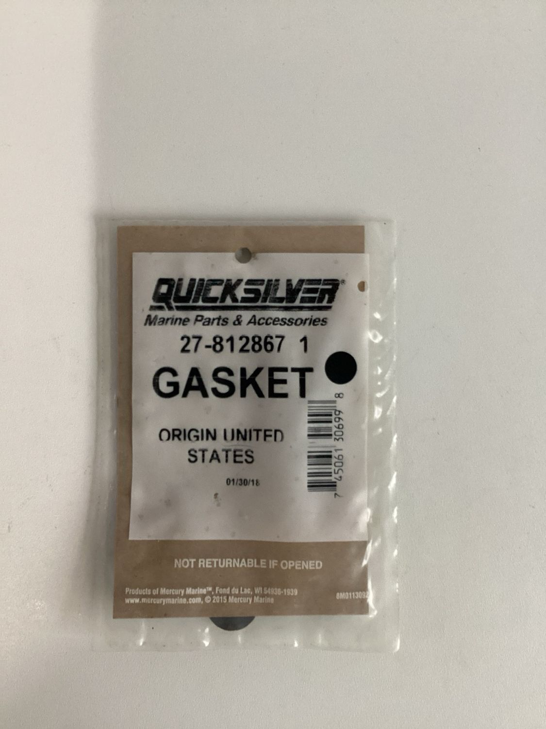 Quicksilver 8128671 Gasket