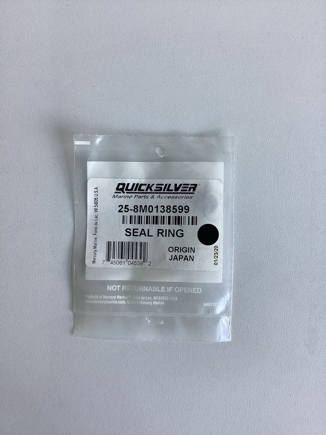 Quicksilver 8M0138599 Seal Ring