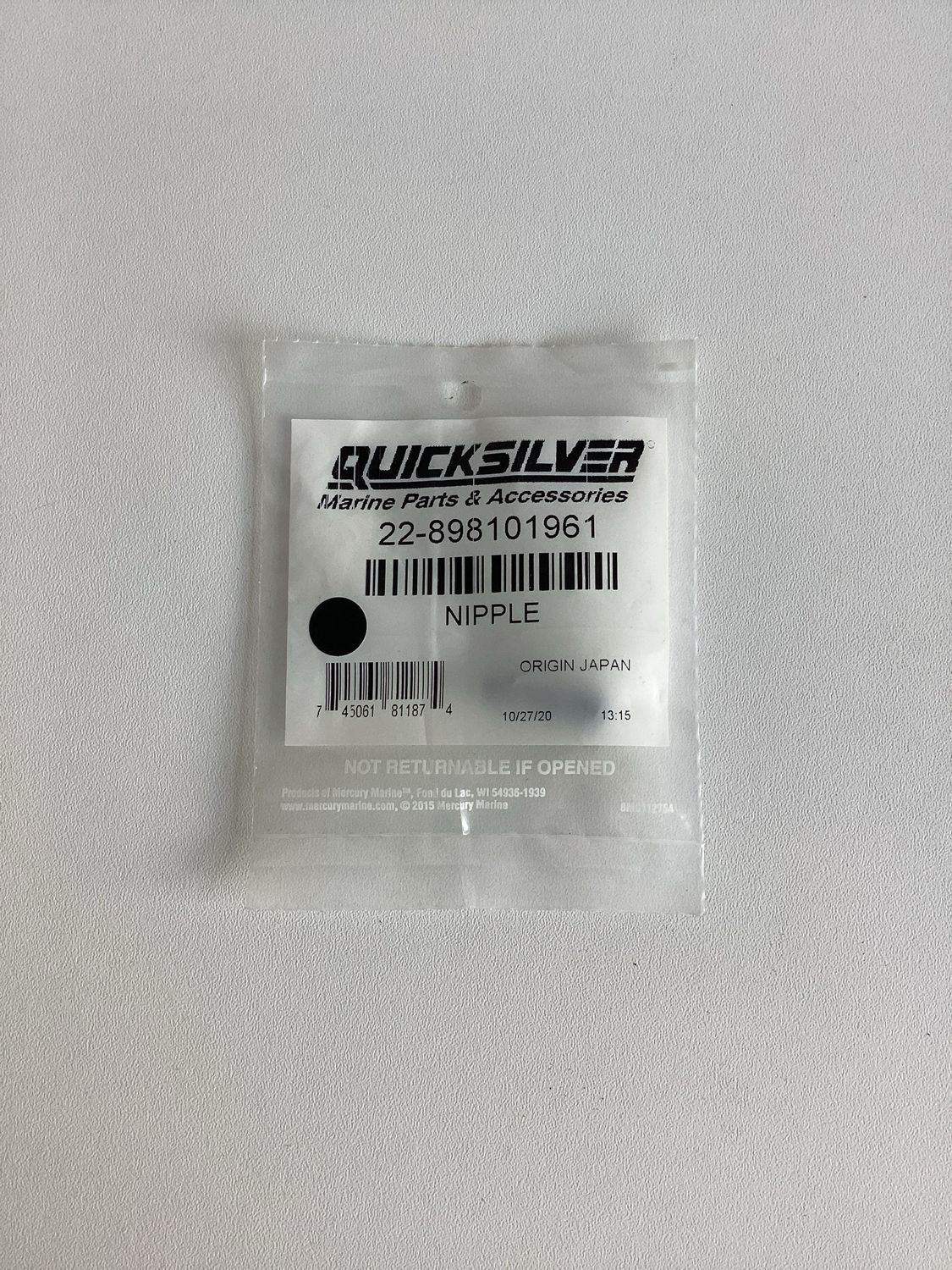 Quicksilver 898101961 Nipple