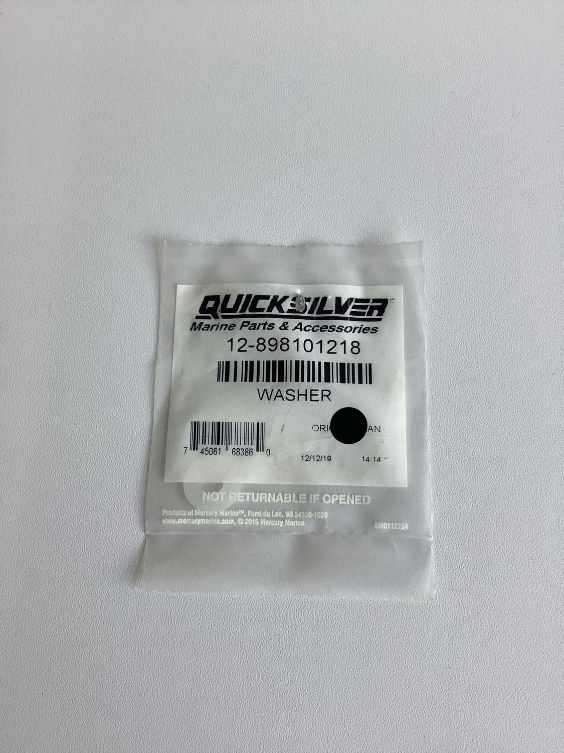 Quicksilver 898101218 Washer