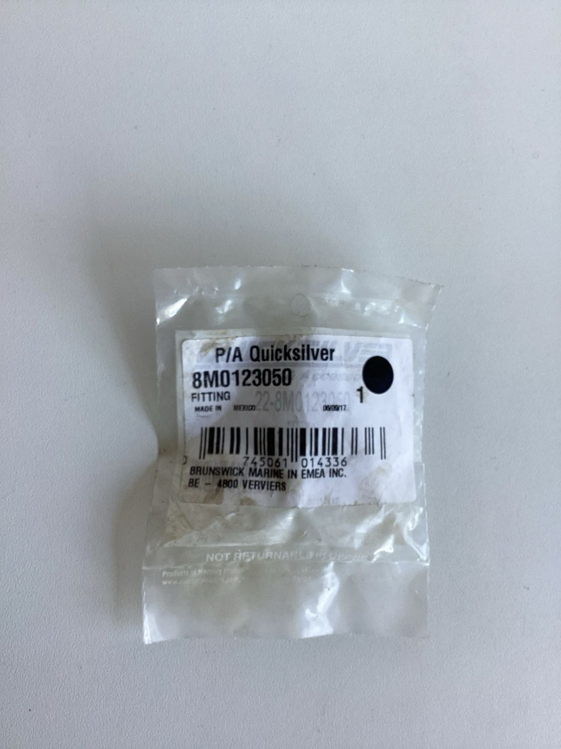 Quicksilver 8M0123050 Fitting