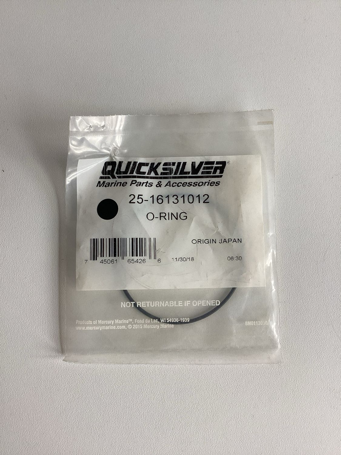 Quicksilver 16131012 O-Ring