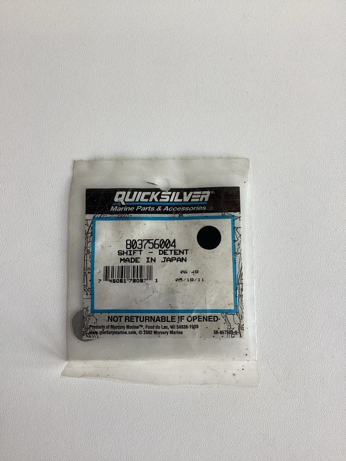 Quicksilver 803756004 Shift-Detent