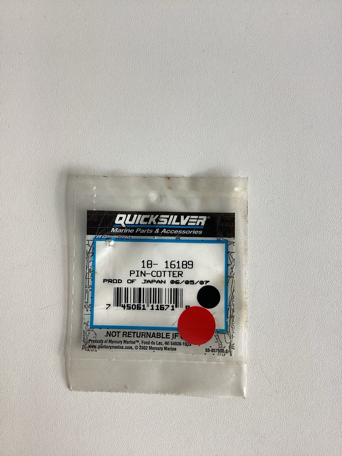 Quicksilver 16189 PIN-Cotter