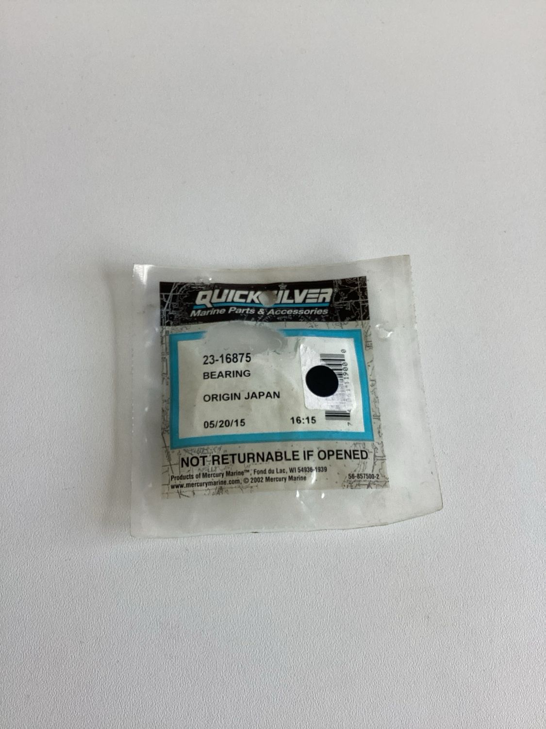 Quicksilver 16875 Bearing