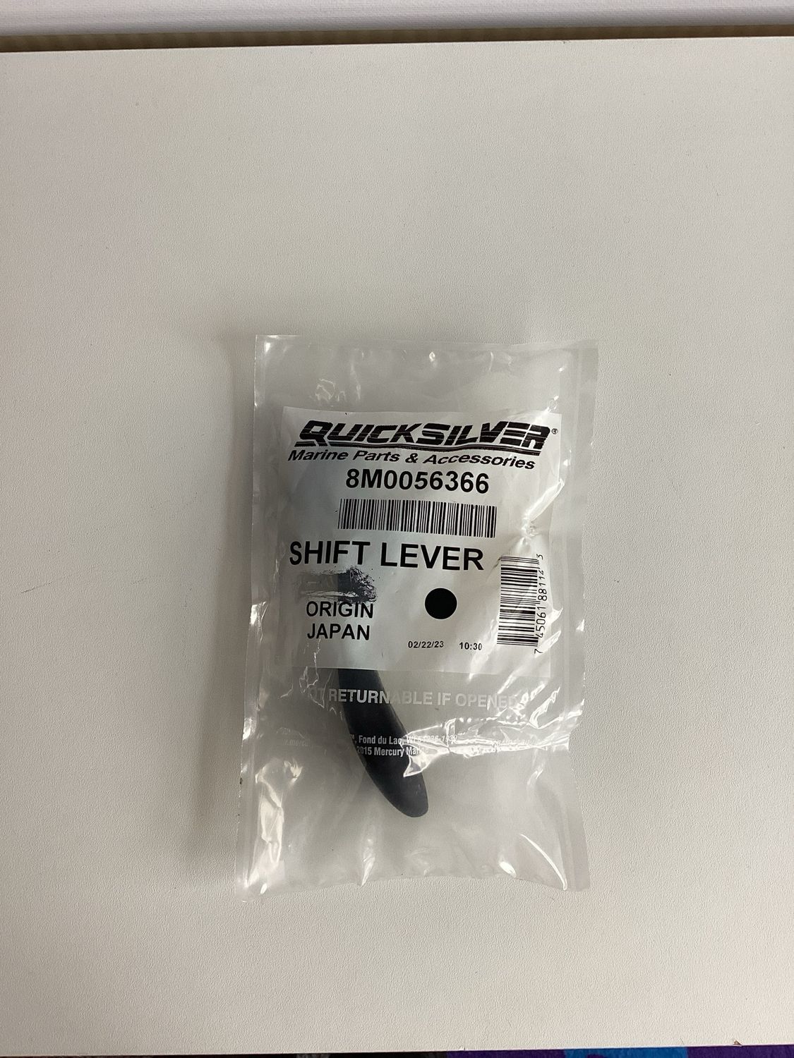 Quicksilver 8M0056366 Shift Lever