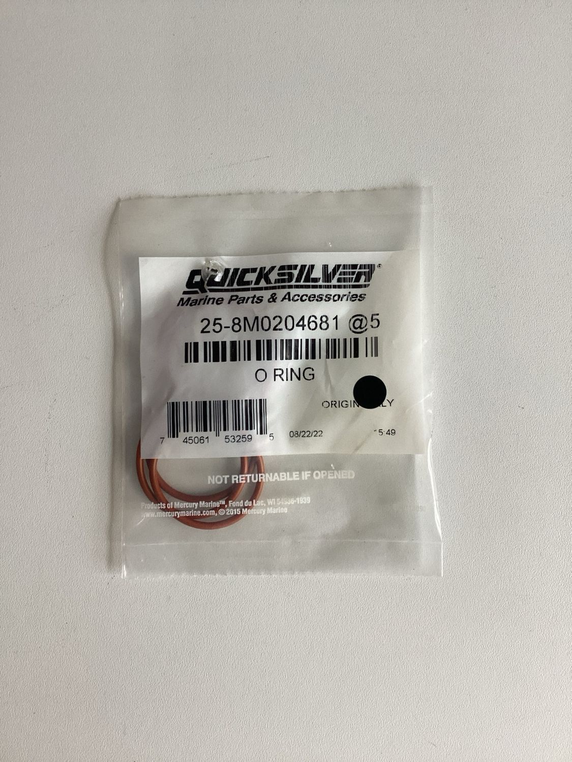 Quicksilver 8M0204681 O Ring (VPE 5Stk.)