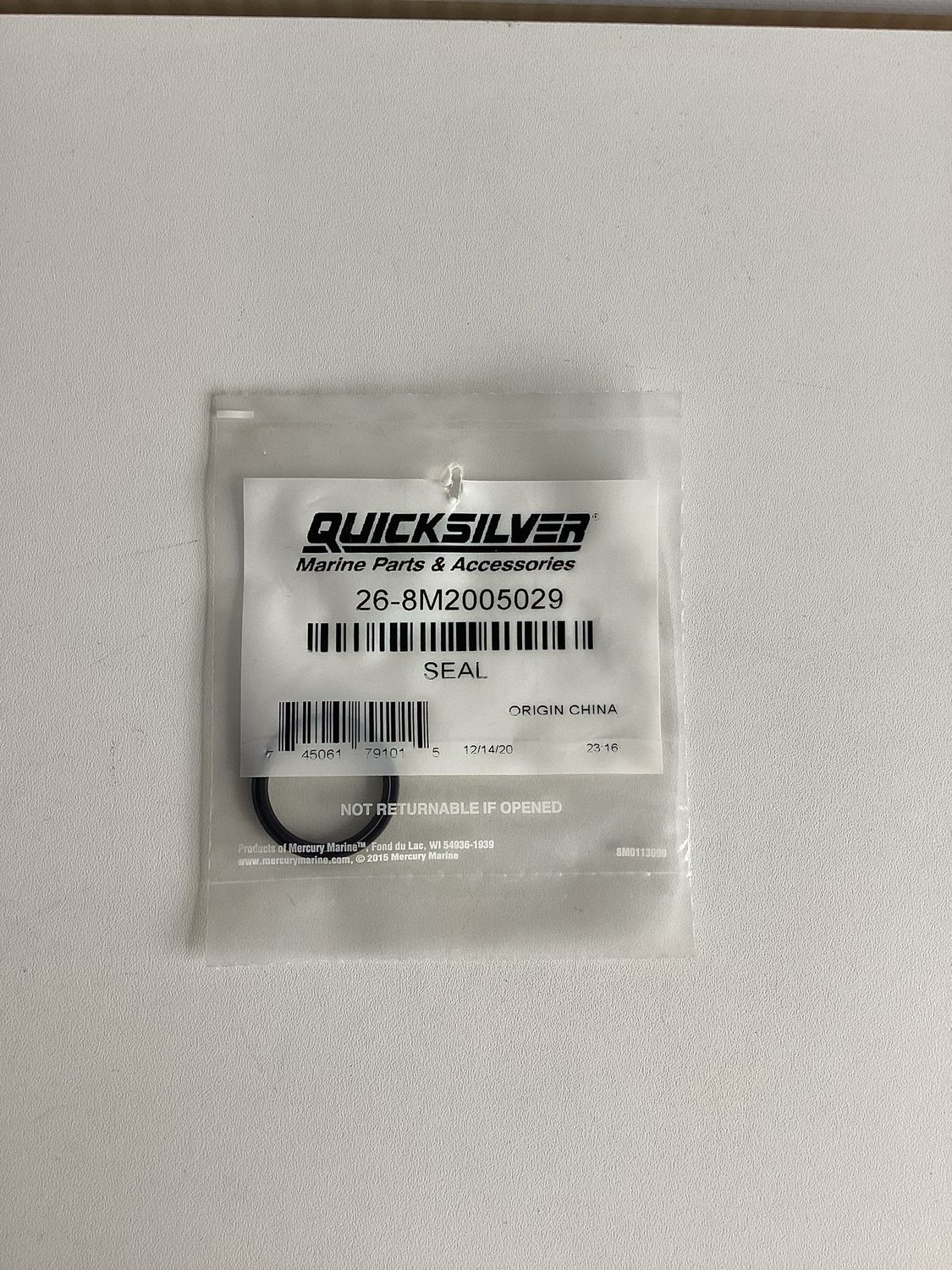 Quicksilver 8M2005029 Seal