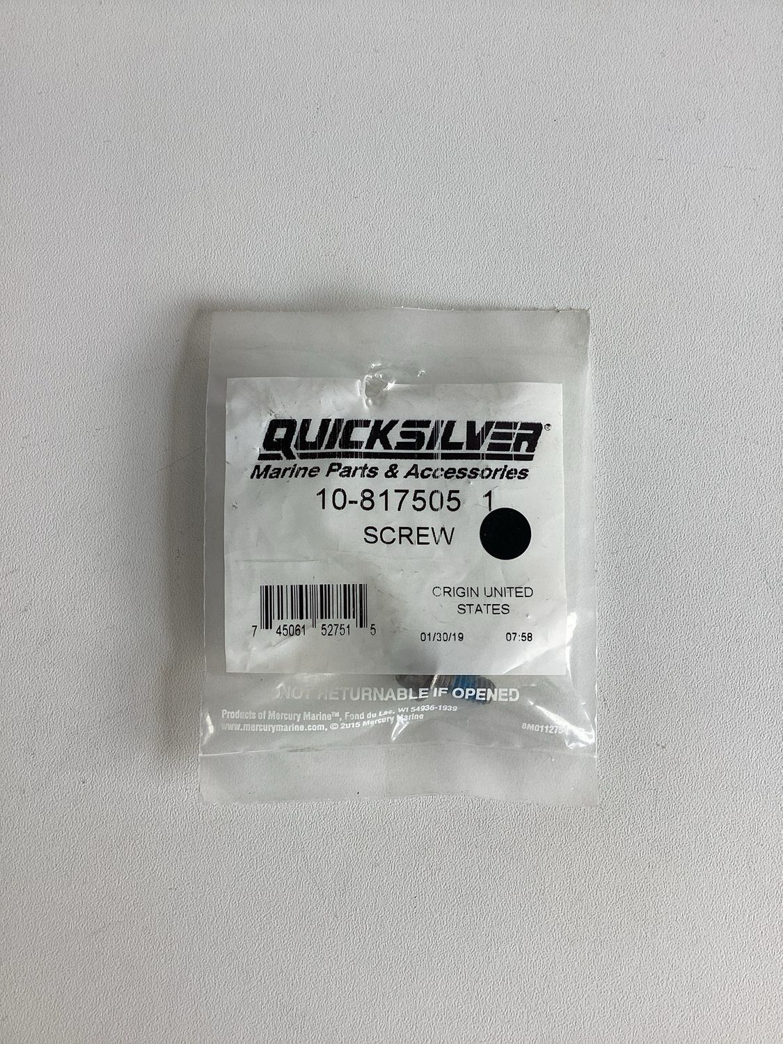 Quicksilver 8175051 Screw