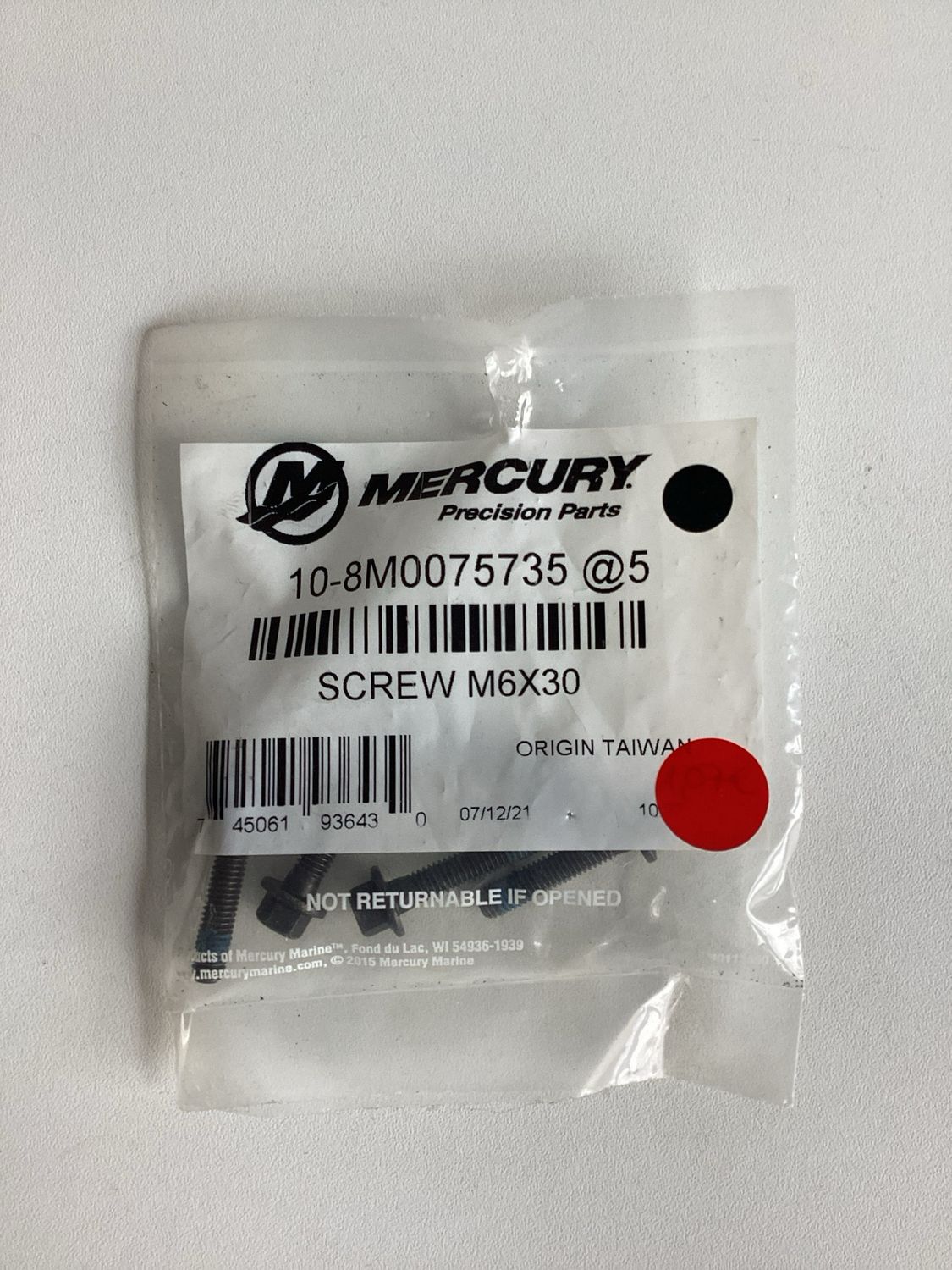 Quicksilver 8M0075735 Screw M6x30 (VPE 5Stk.)
