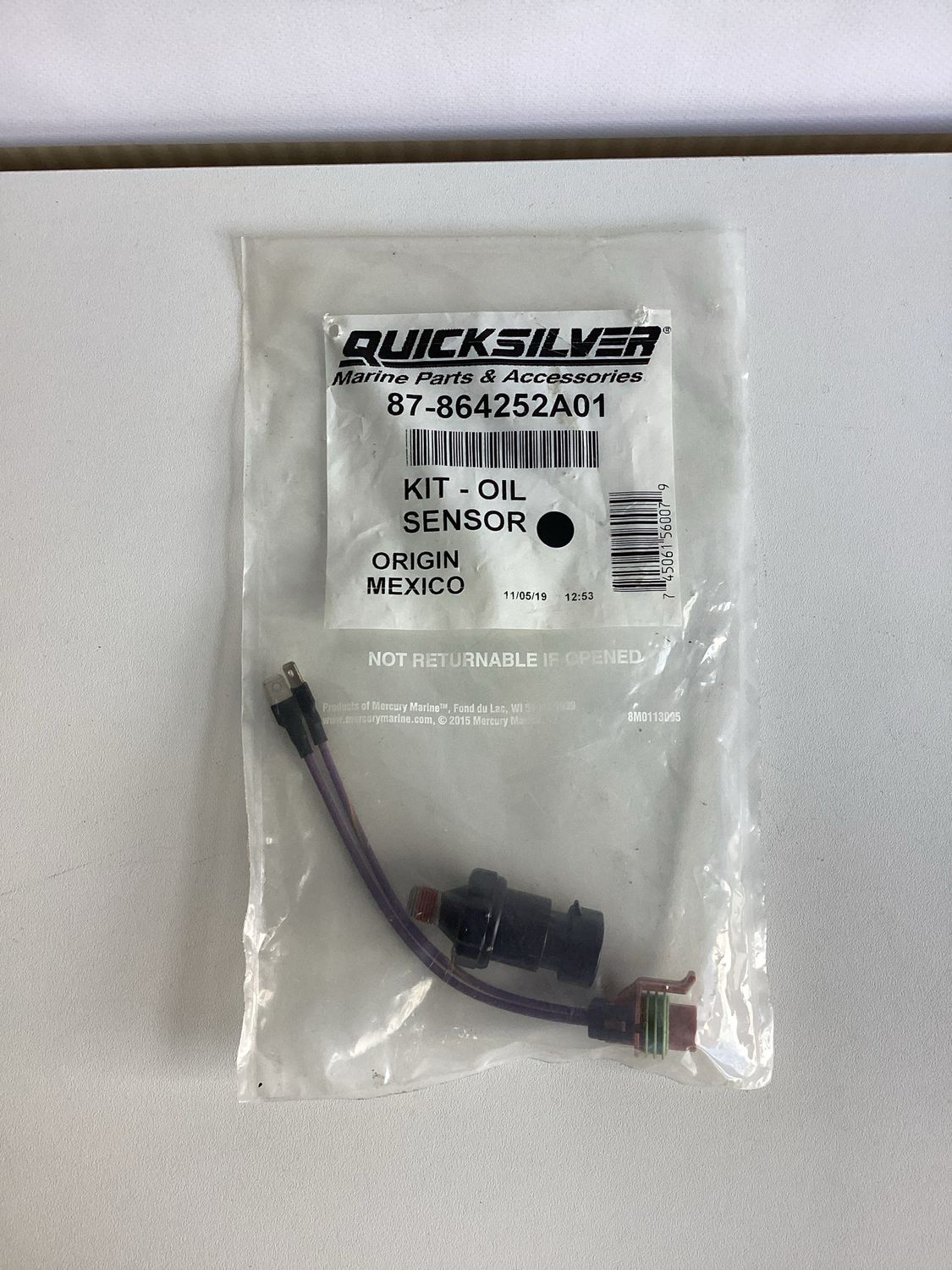 Quicksilver 864252A01 Kit- Oil Sensor