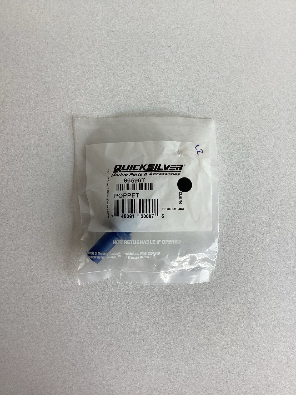 Quicksilver 86796T Poppet