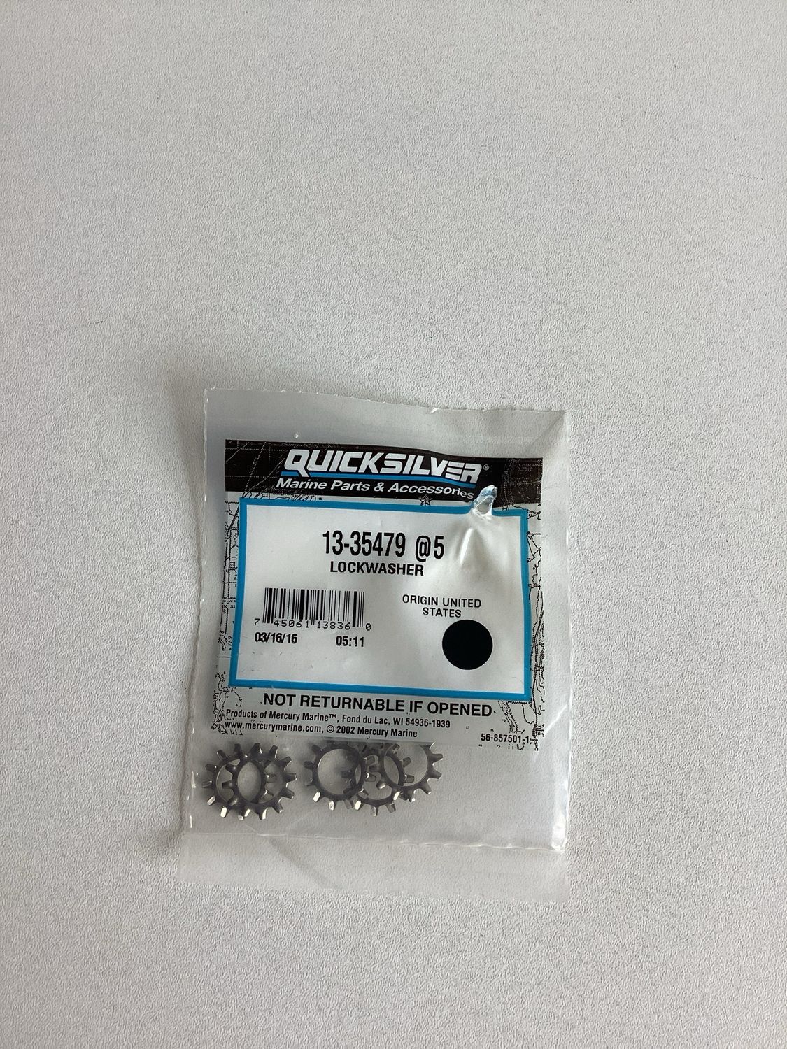 Quicksilver 35479 Lockwasher (VPE 5Stk.)