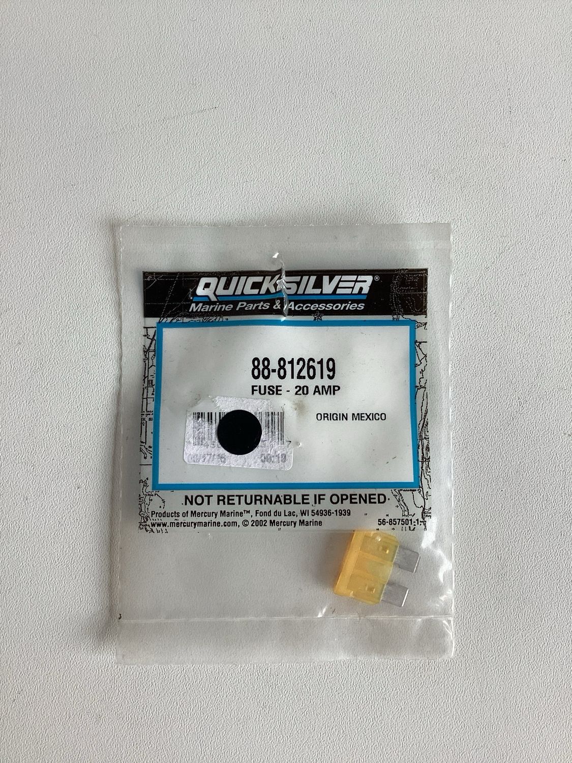 Quicksilver 812619 Fuse 20 Ampere